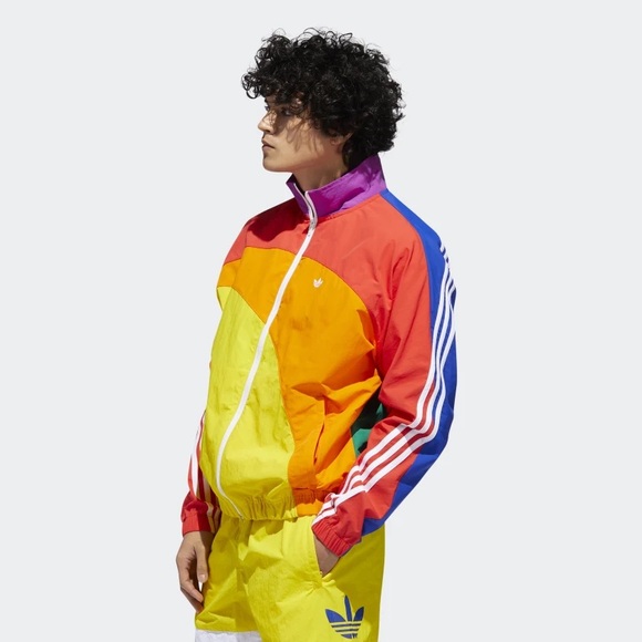 NWT Adidas pride off center rainbow jacket - Picture 13 of 15
